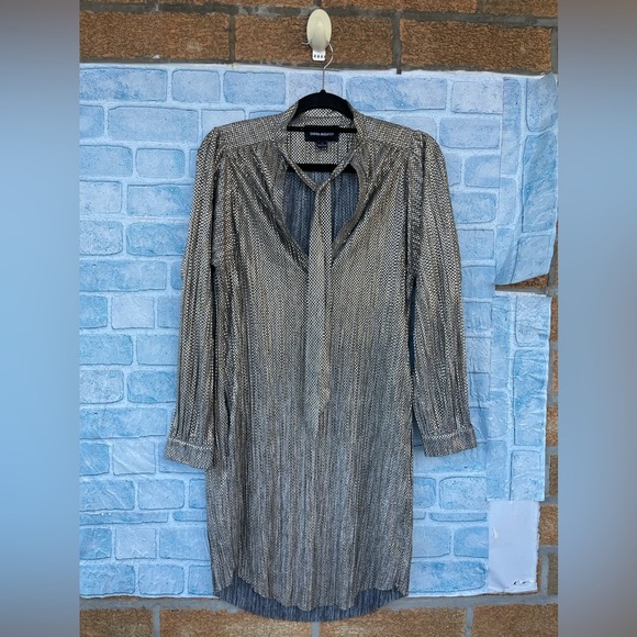 SABINA MUSÁYEV Tied Shimmer Tunic dress size small - Picture 3 of 16